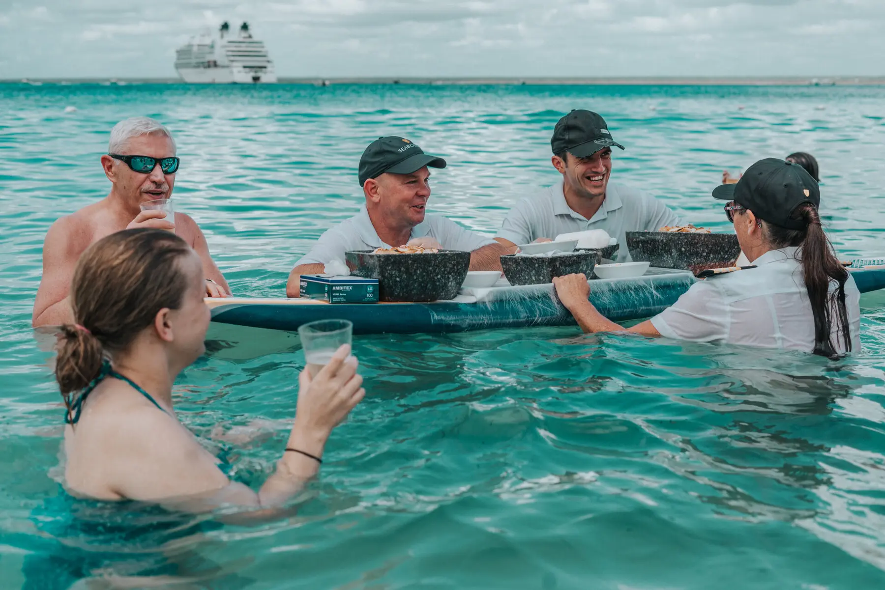 luxury cruise, ultra-luxury cruise, seaboard, seaboard cruise, caribbean cruise, cruise fashion, cruise ship, beach, beach body, shirtless beach, gay beach, gay travel, travel gay, gay caribbean, gay cruise, caviar, caviar in the surf