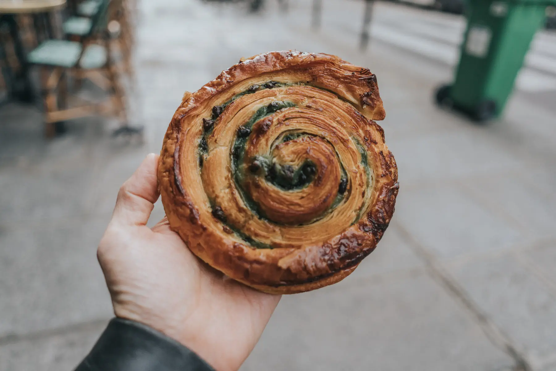 Escargot chocolat pistache from Du Pain et des Idées